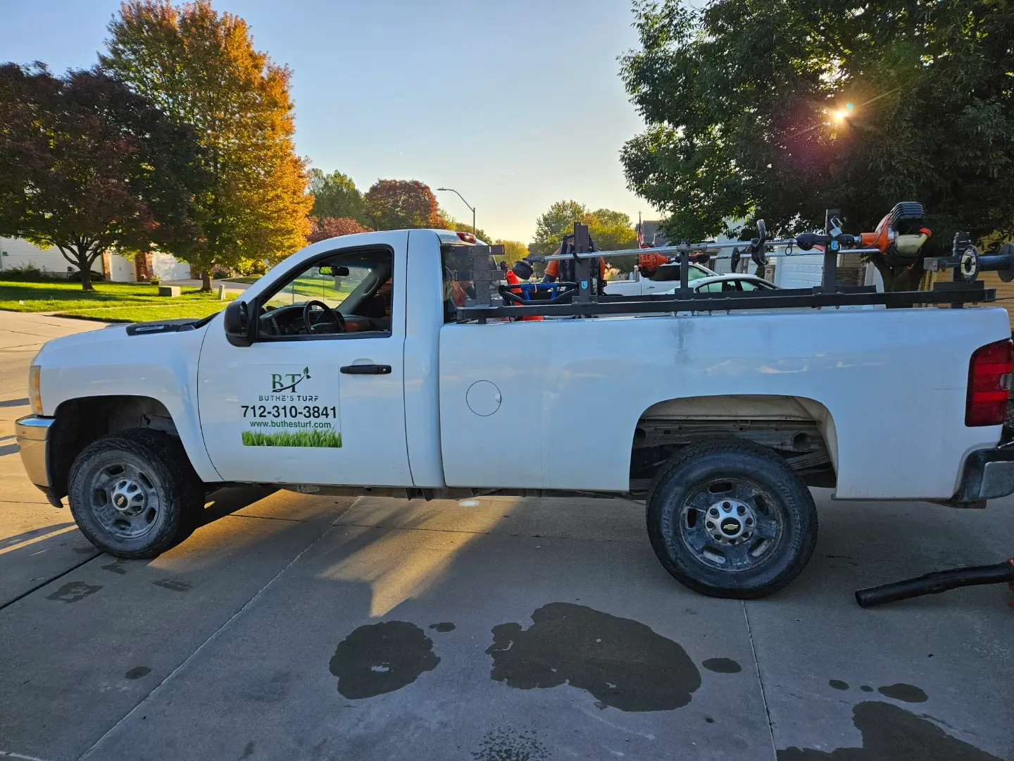 Lawn care work by Buthe's Turf